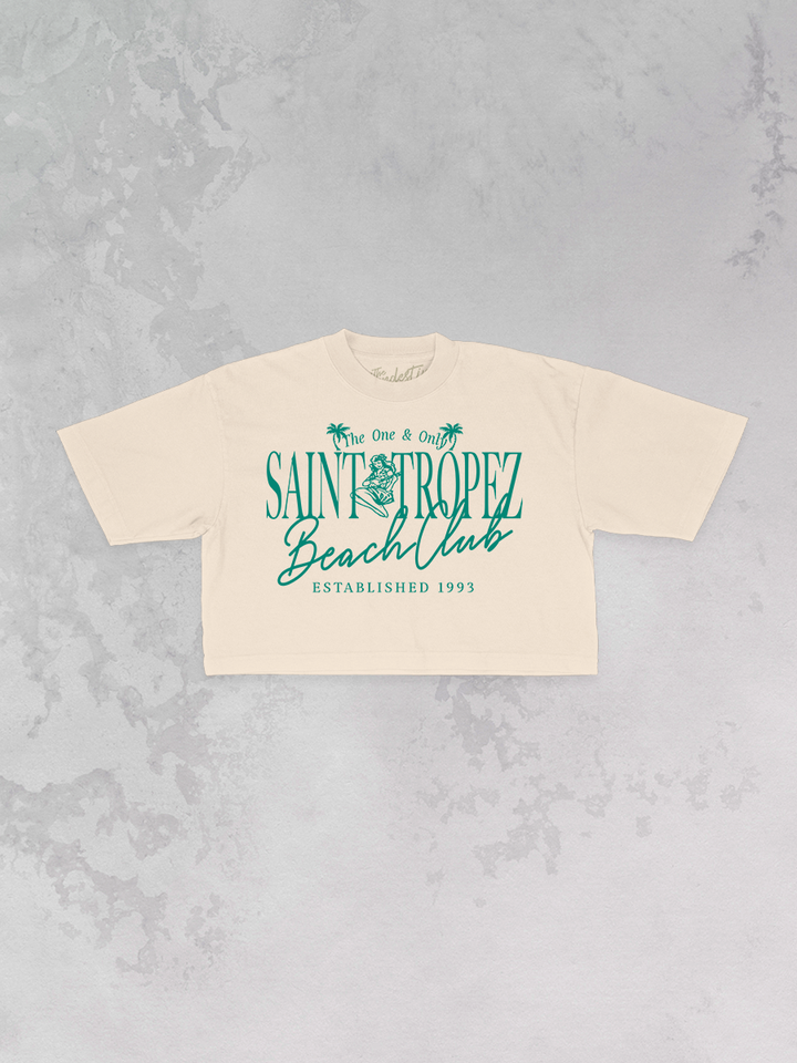 Underground Original Design: St. Tropez Beach Club Cropped TShirt