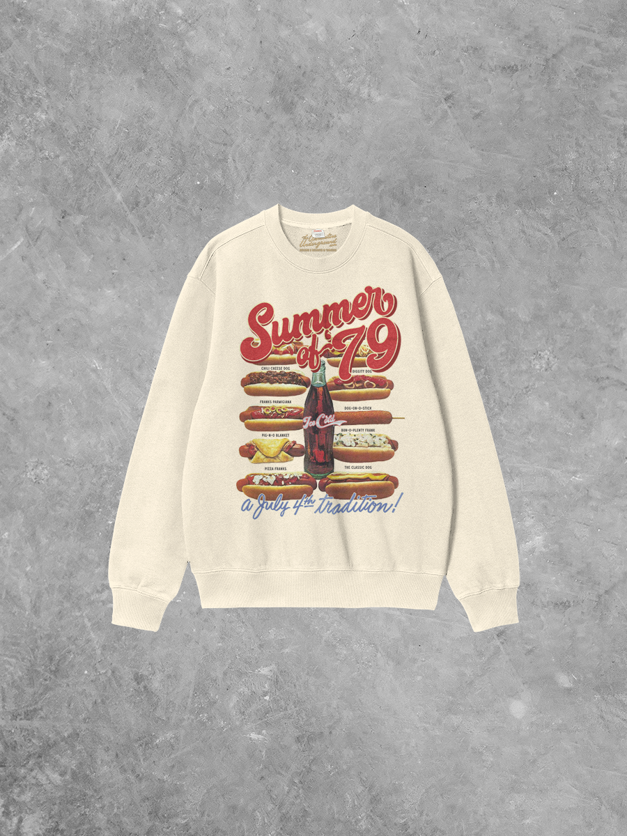 Underground Original Design: Summer of '79 Boxy Cotton Sweatshirt