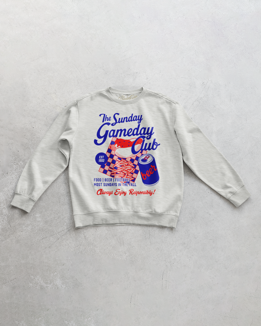 Underground Original Design: Sunday Game Day Club Oversized Sweatshirt