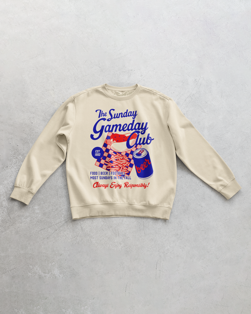 Underground Original Design: Sunday Game Day Club Oversized Sweatshirt