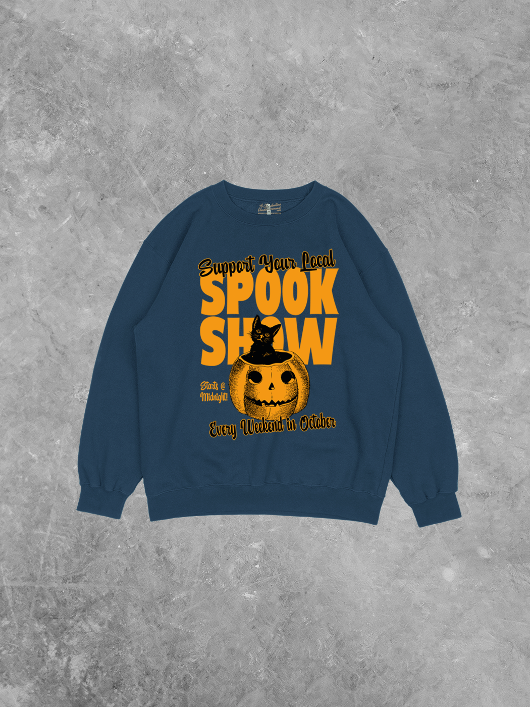 Support Your Local Spook Show, Recycled Relaxed American Apparel Sweatshirt