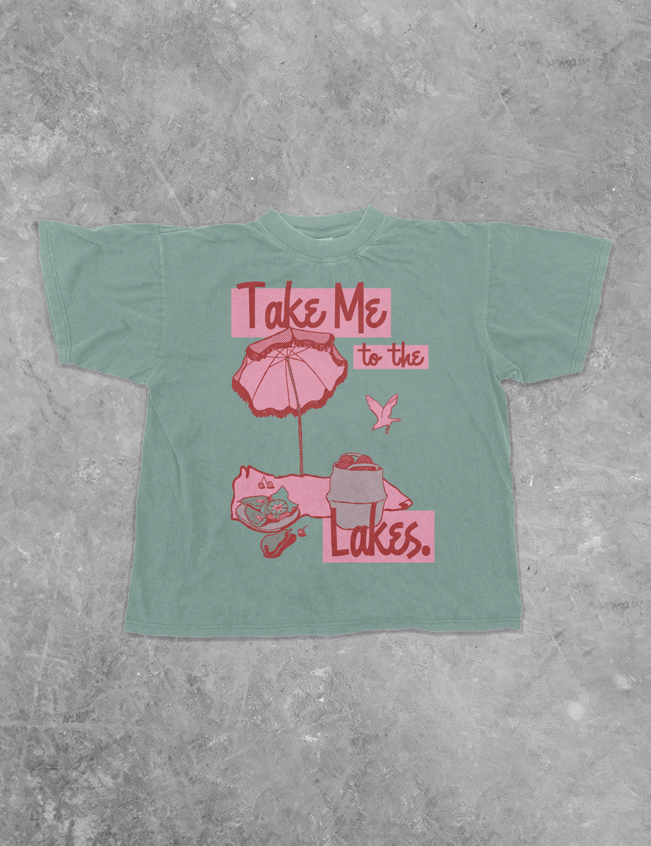 Underground Original Design: Take Me to the Lakes Boxy Cotton TShirt