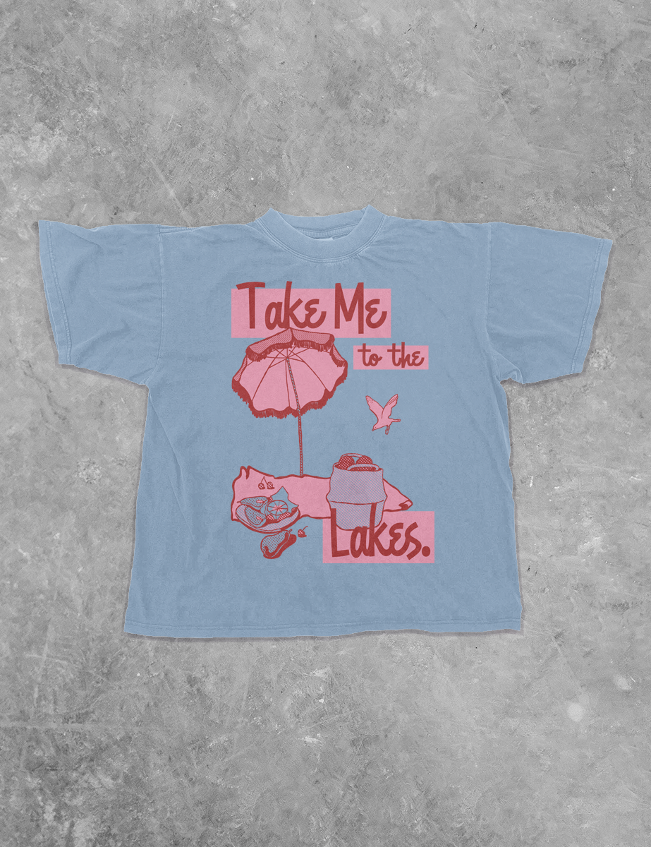 Underground Original Design: Take Me to the Lakes Boxy Cotton TShirt