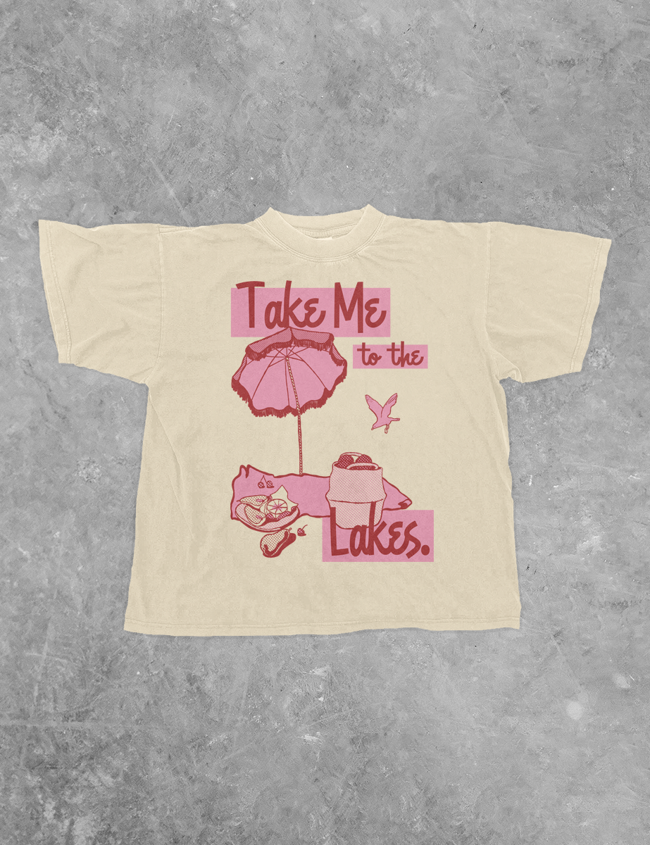 Underground Original Design: Take Me to the Lakes Boxy Cotton TShirt