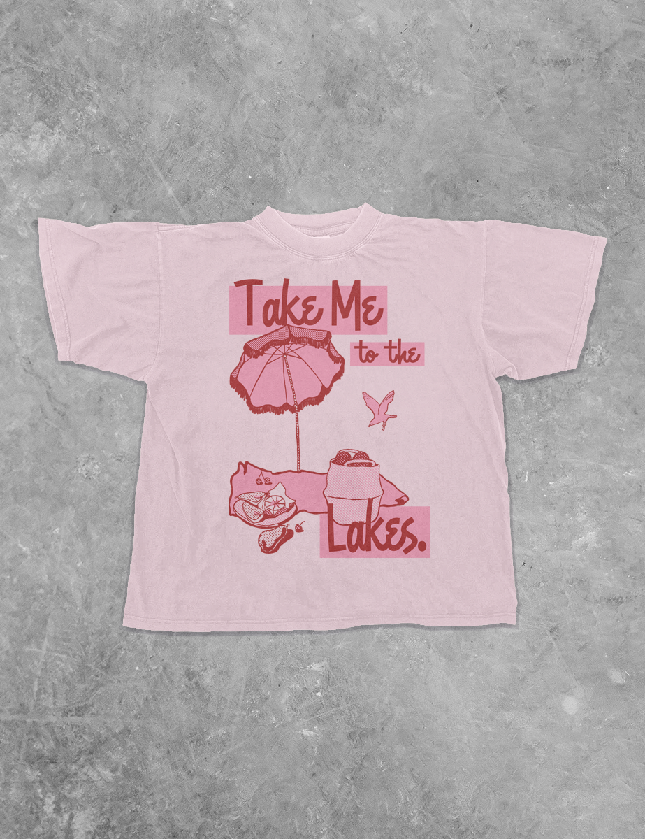 Underground Original Design: Take Me to the Lakes Boxy Cotton TShirt