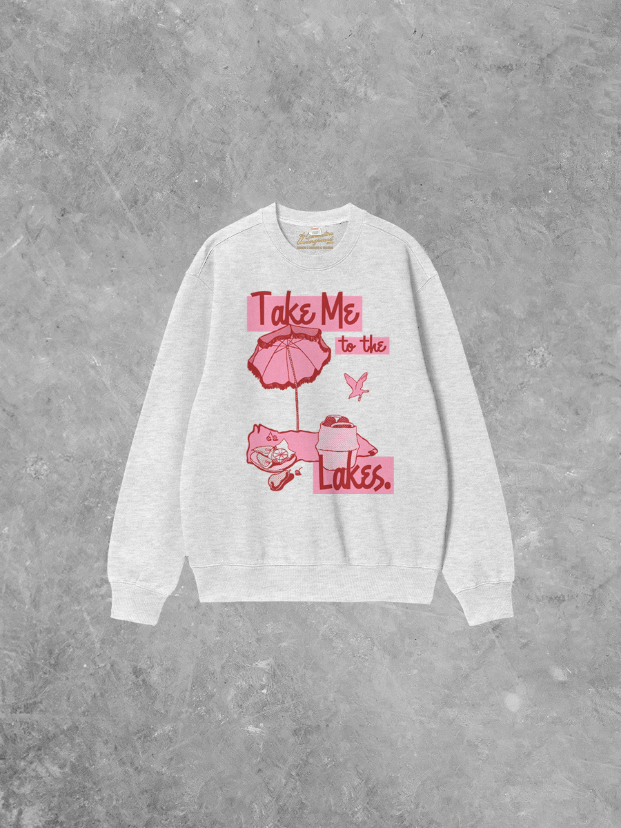 Underground Original Design: Take Me to the Lakes Boxy Cotton Sweatshirt