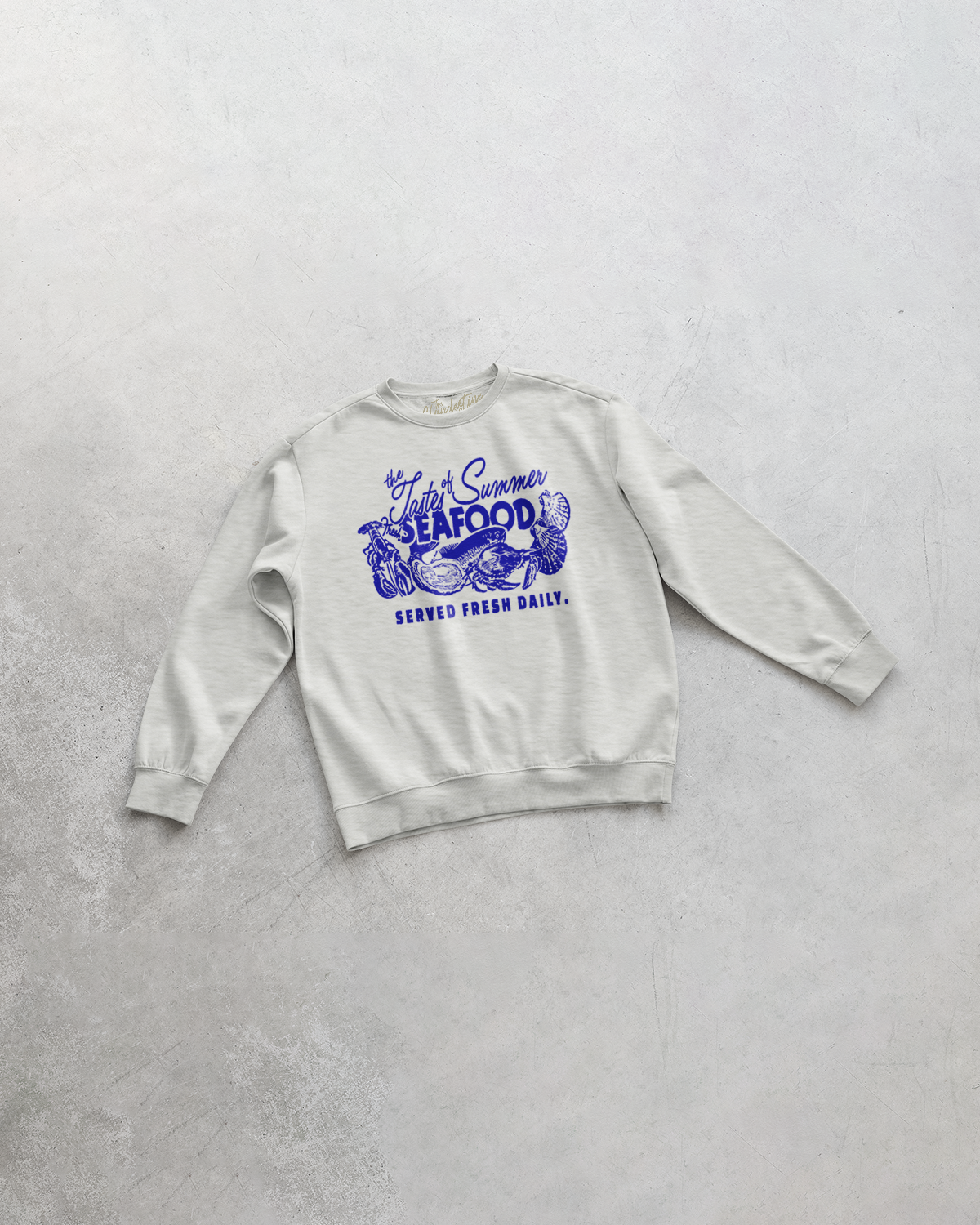 Underground Original Design: Taste of Summer, Seafood Oversized Sustainable Sweatshirt
