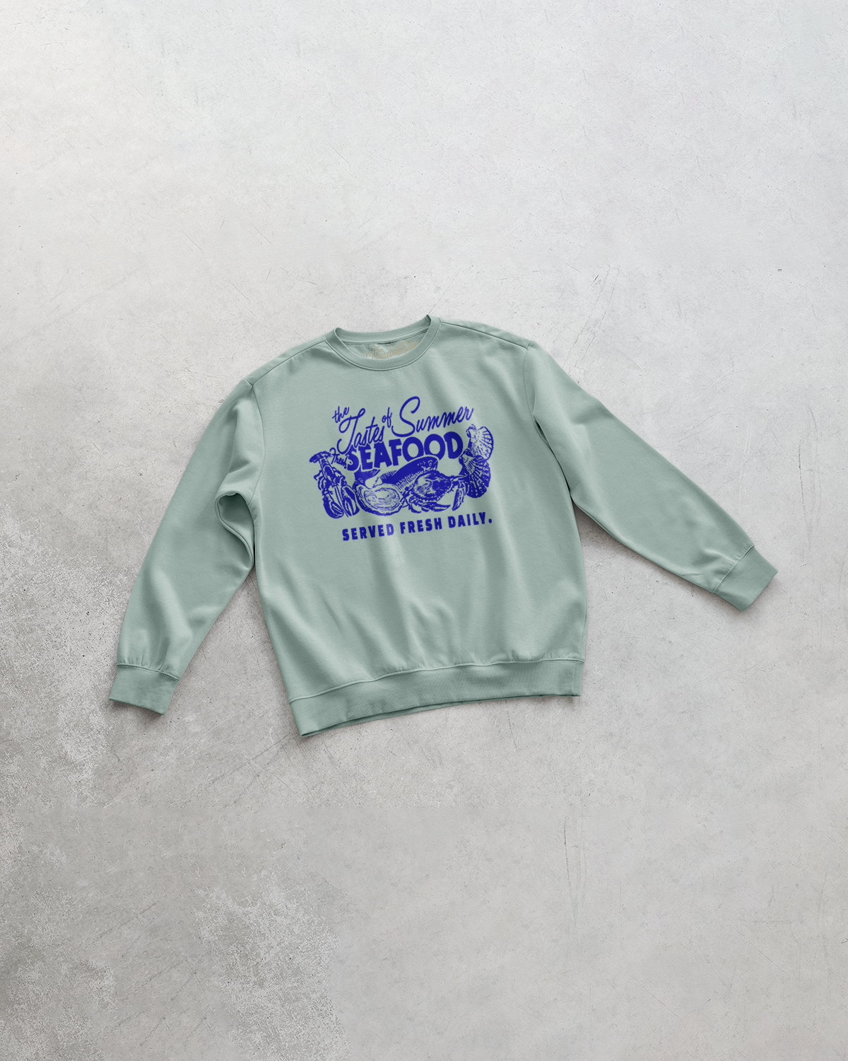 Underground Original Design: Taste of Summer, Seafood Oversized Sustainable Sweatshirt
