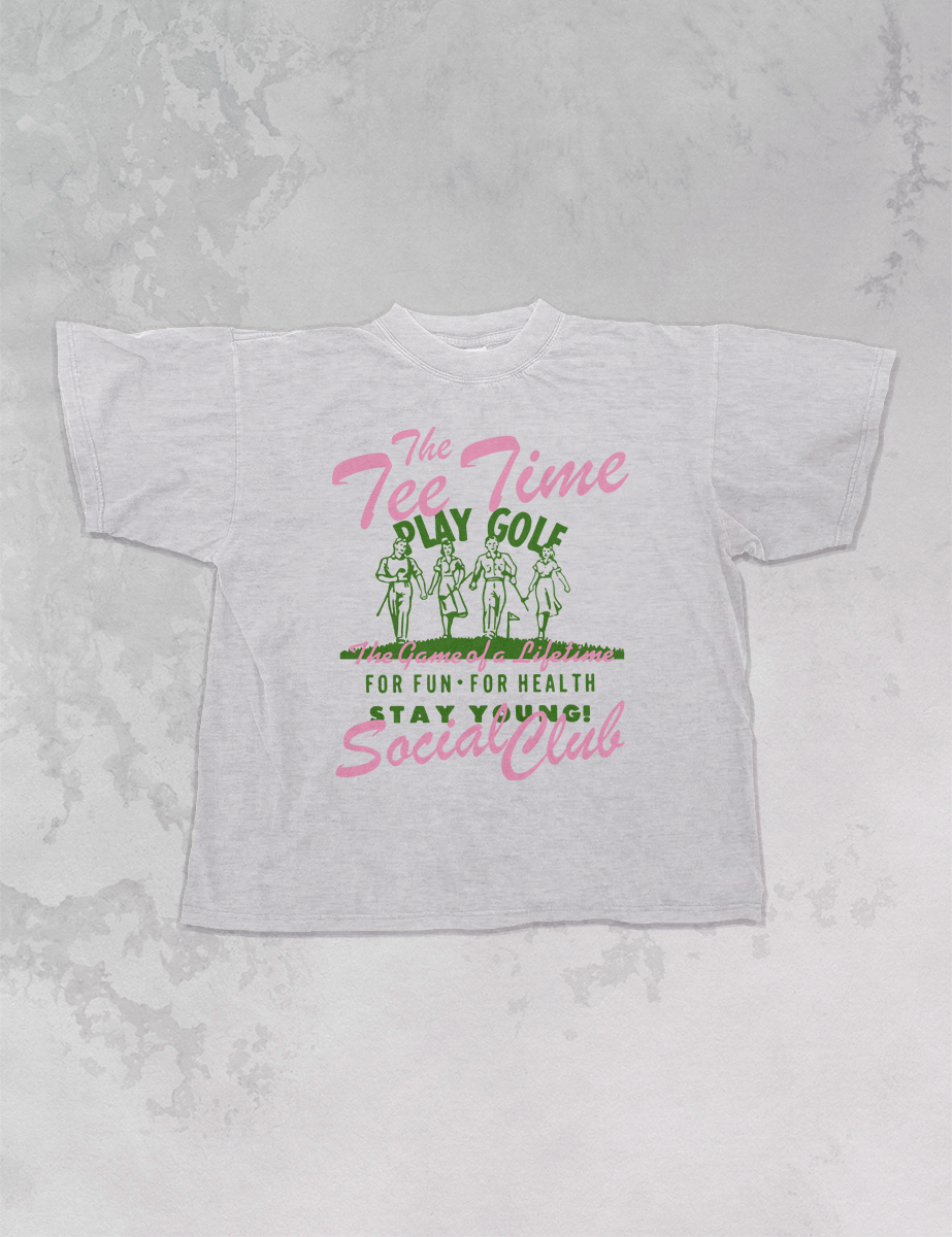 Underground Original Design: The Tee Time Social Club, Golf Oversized T-Shirt