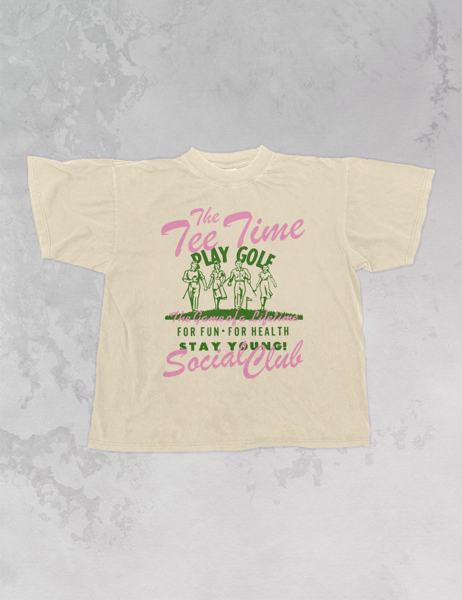 Underground Original Design: The Tee Time Social Club, Golf Oversized T-Shirt