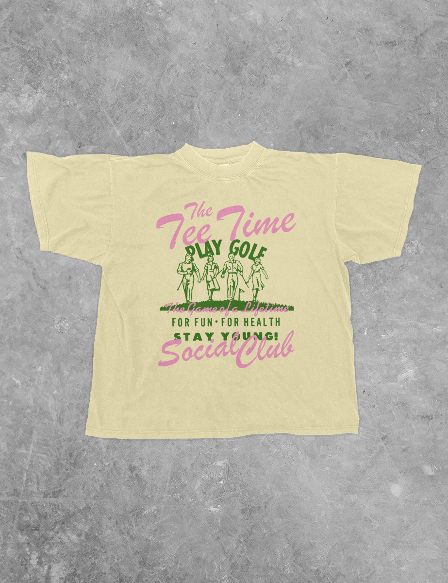 The Tee Time Social Club, Golf Bella Canvas Cotton T-Shirt