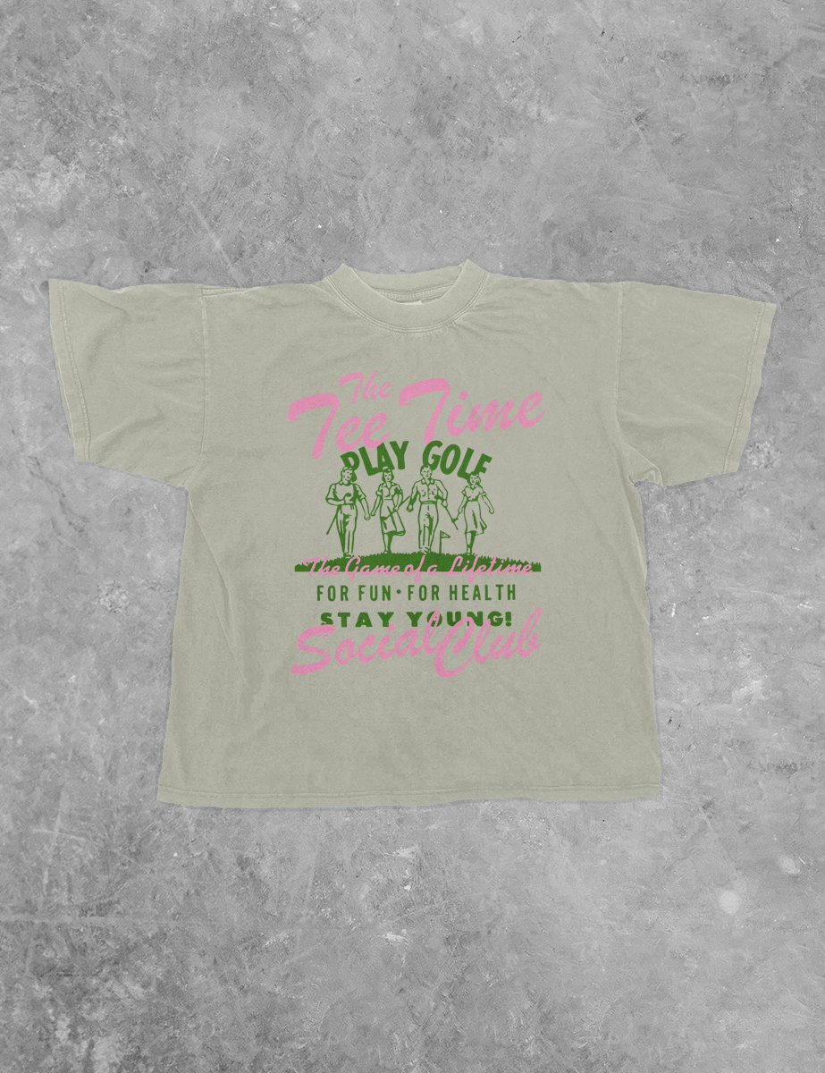 The Tee Time Social Club, Golf Bella Canvas Cotton T-Shirt