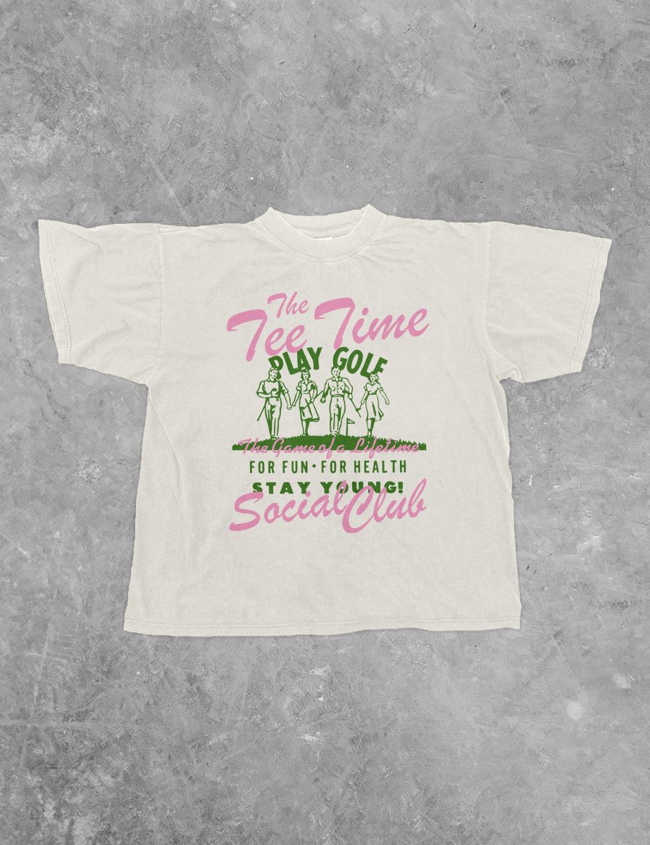 The Tee Time Social Club, Golf Bella Canvas Cotton T-Shirt