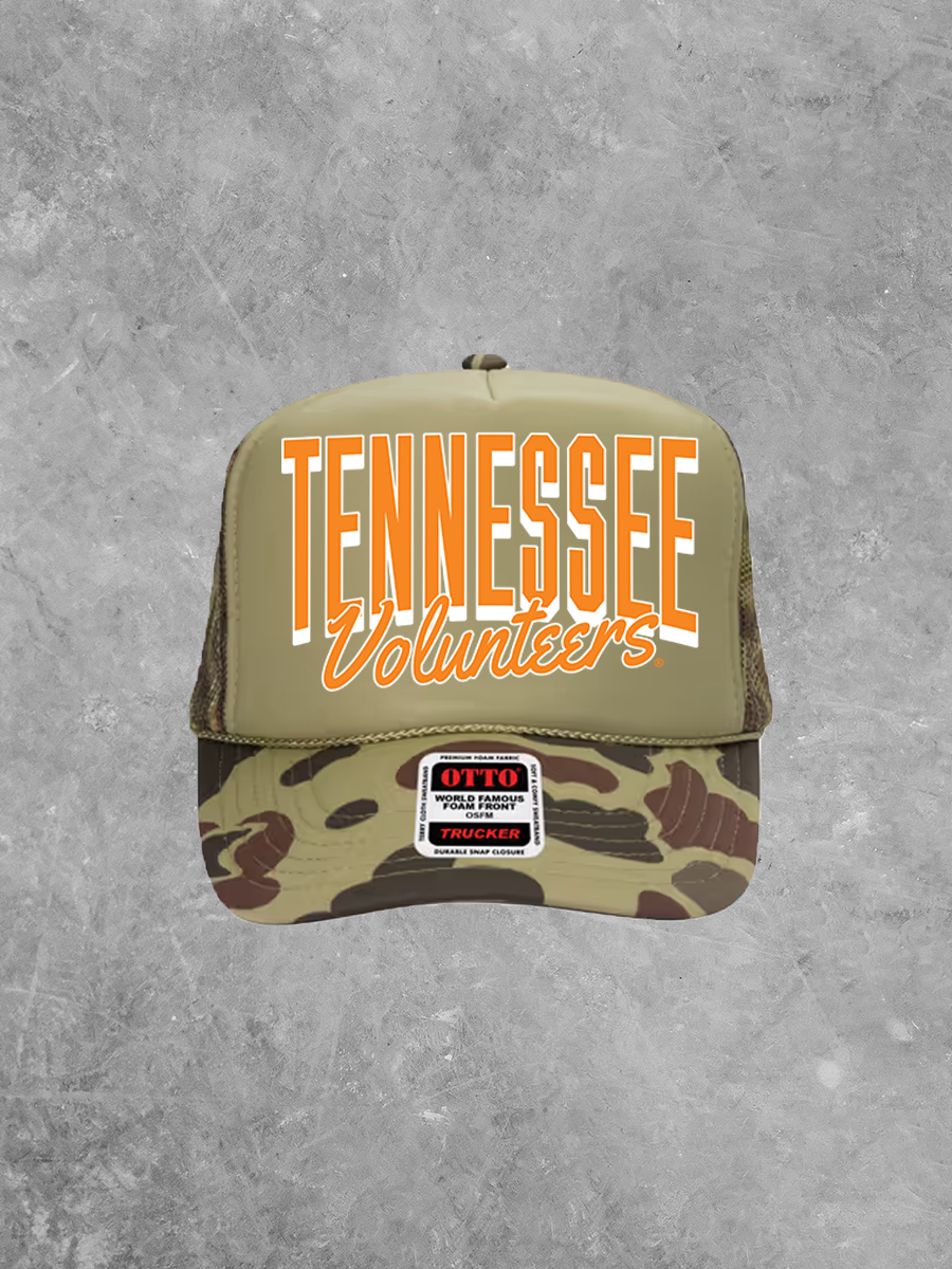 Tennessee Volunteers, White/Orange Game Day Trucker Hat
