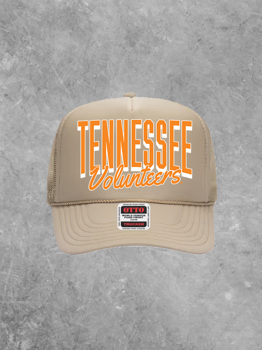 Tennessee Volunteers, White/Orange Game Day Trucker Hat