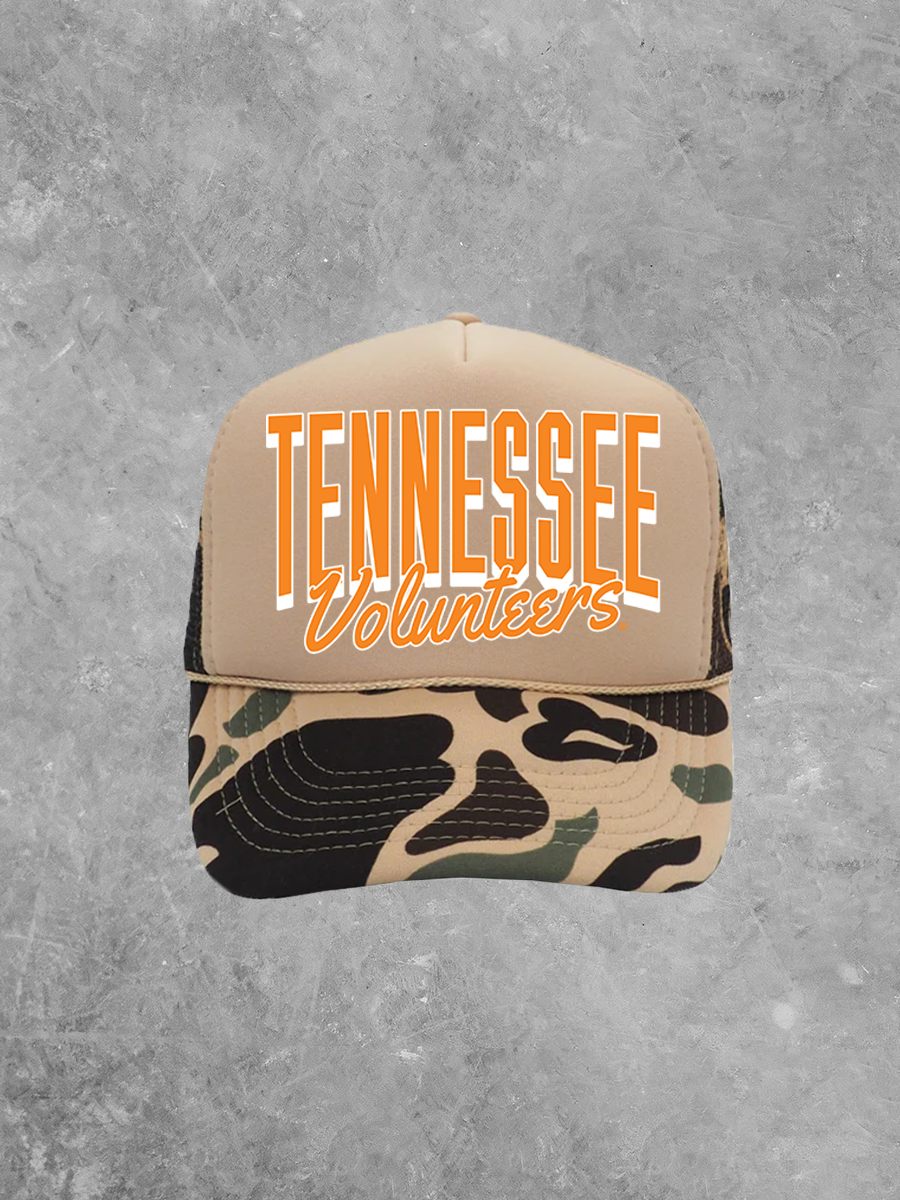 Tennessee Volunteers, White/Orange Game Day Trucker Hat