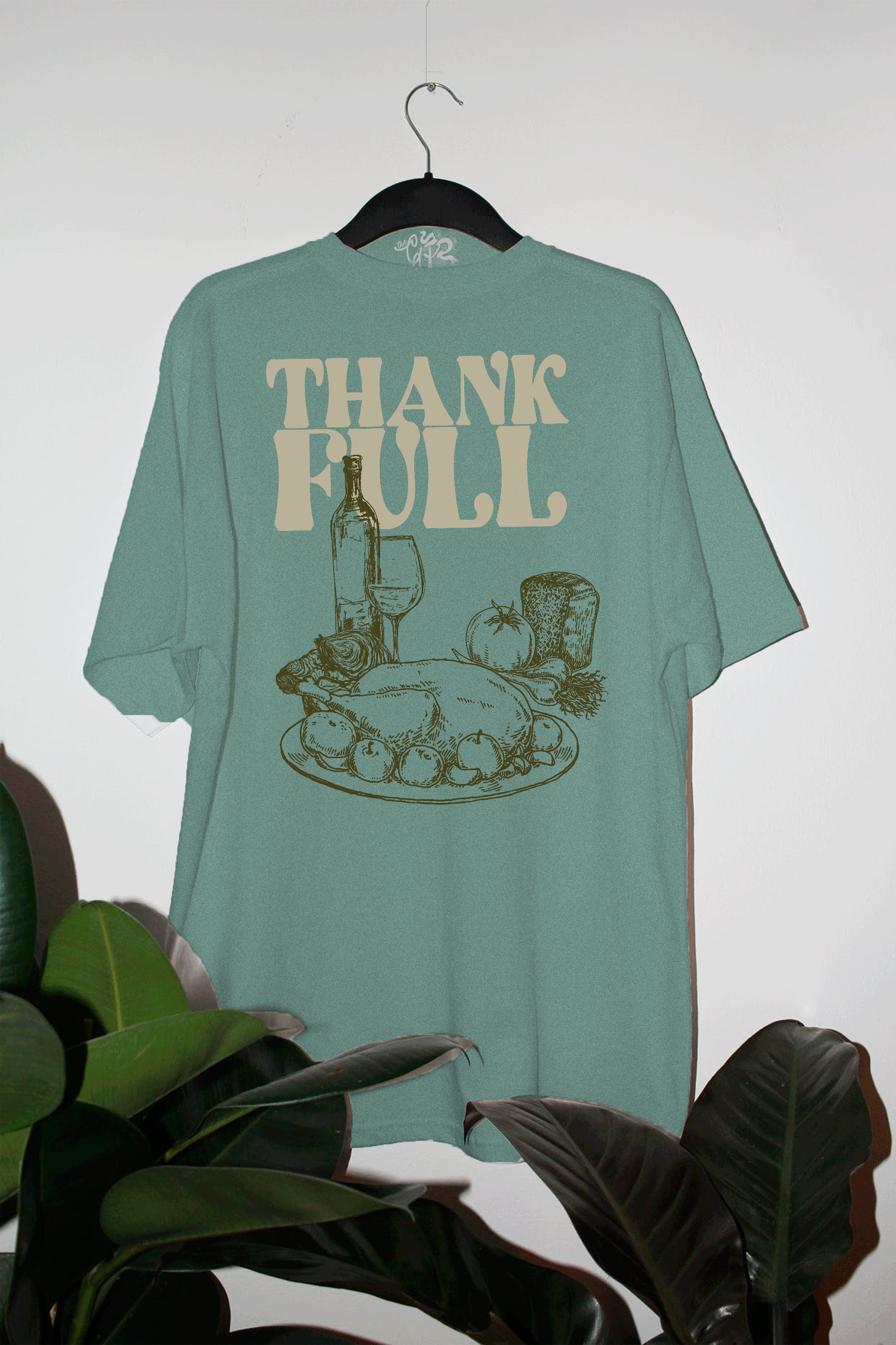 Underground Original Design: ThankFULL, Thanksgiving Oversized T-Shirt