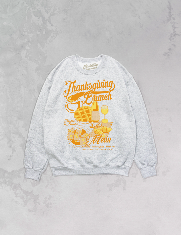 Underground Original Design: Thanksgiving Brunch Oversized 90's Sweatshirt