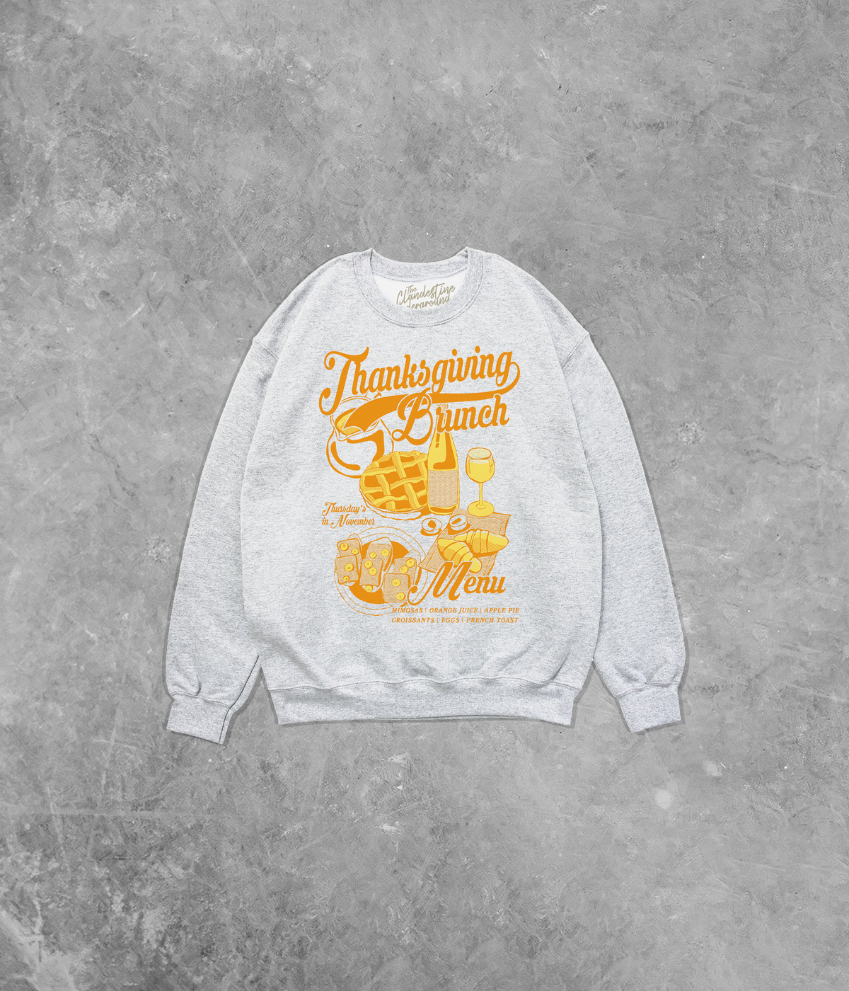Thanksgiving Brunch, Fall Cotton Blend Gildan Sweatshirt