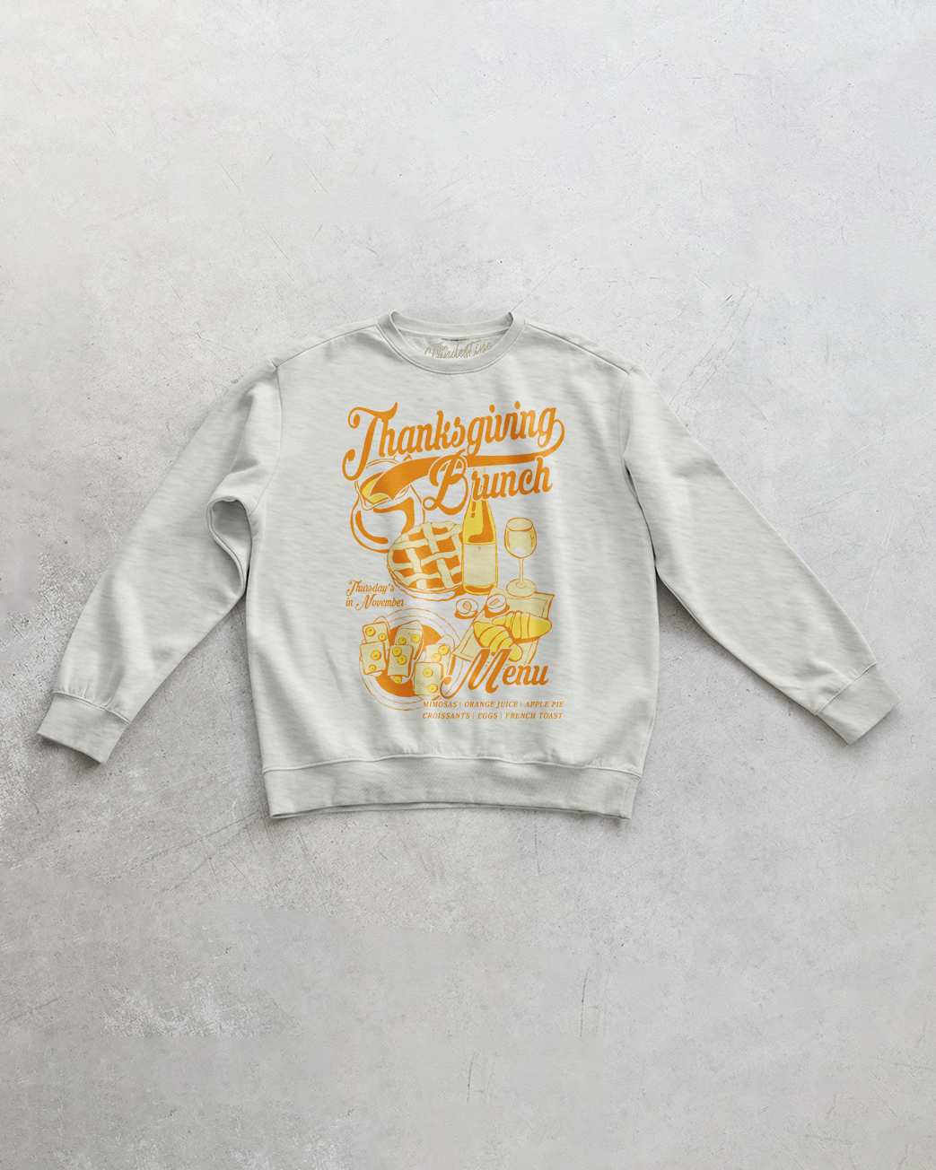 Underground Original Design: Thanksgiving Brunch Oversized 90's Sweatshirt