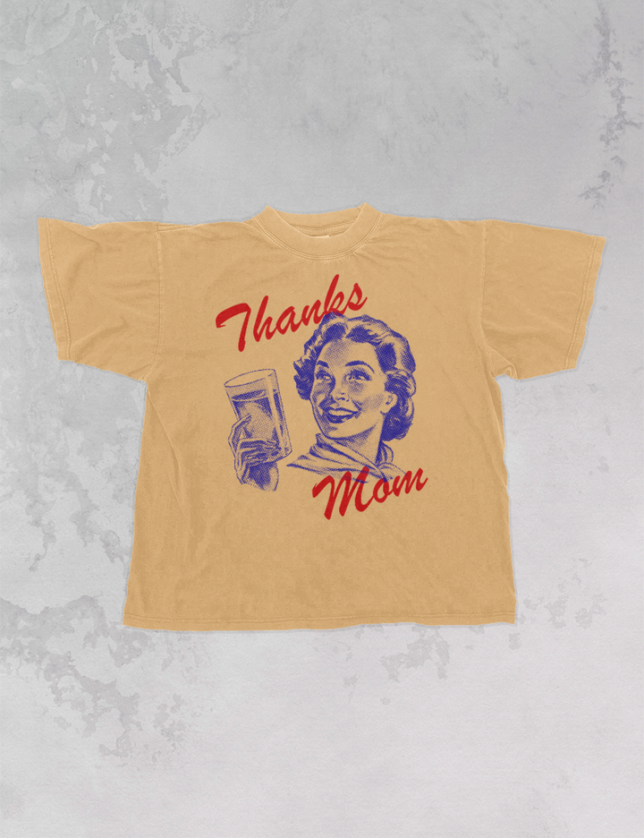 Underground Original Design: Thanks Mom, Mother's Day Oversized T-Shirt