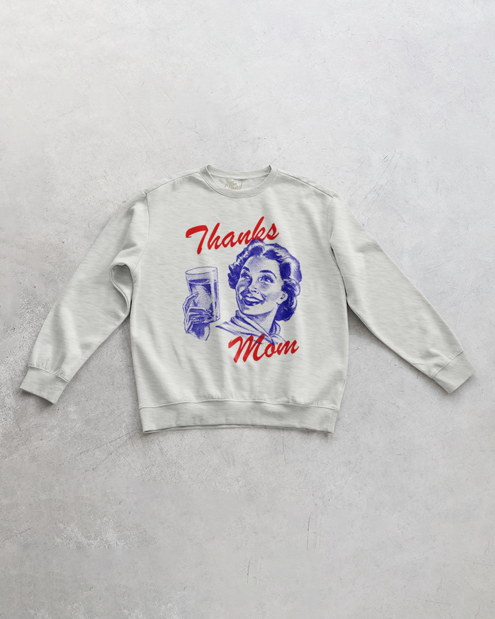 Underground Original Design: Thanks Mom, Mothers Day Oversized Sweatshirt