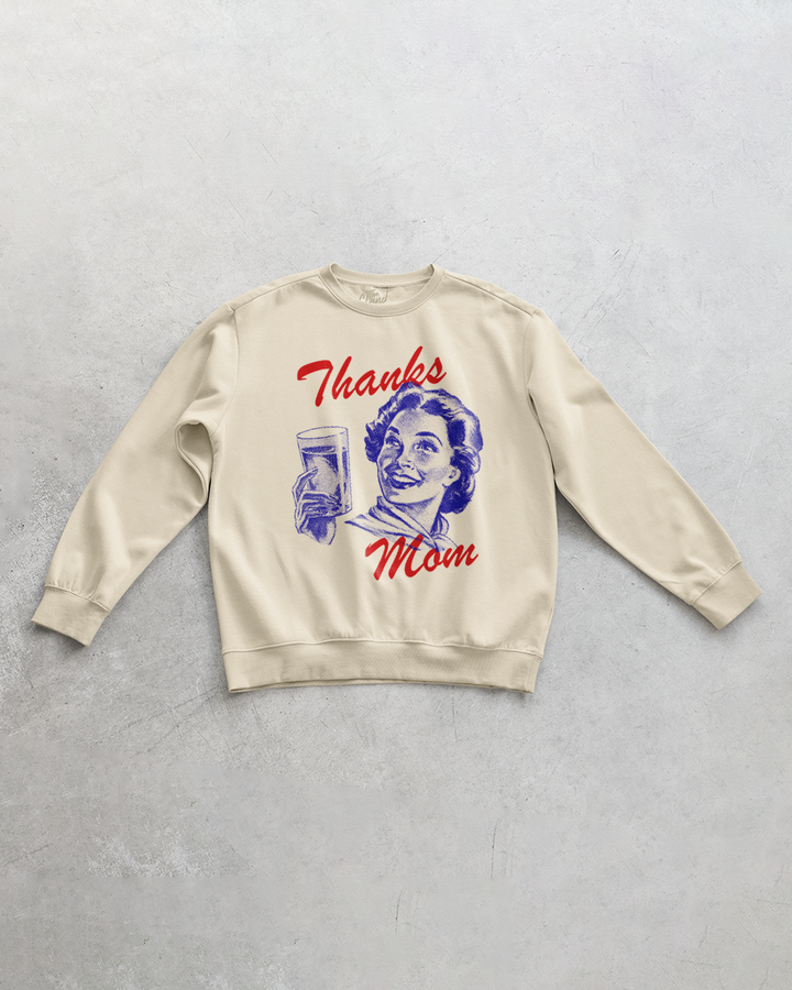Underground Original Design: Thanks Mom, Mothers Day Oversized Sweatshirt