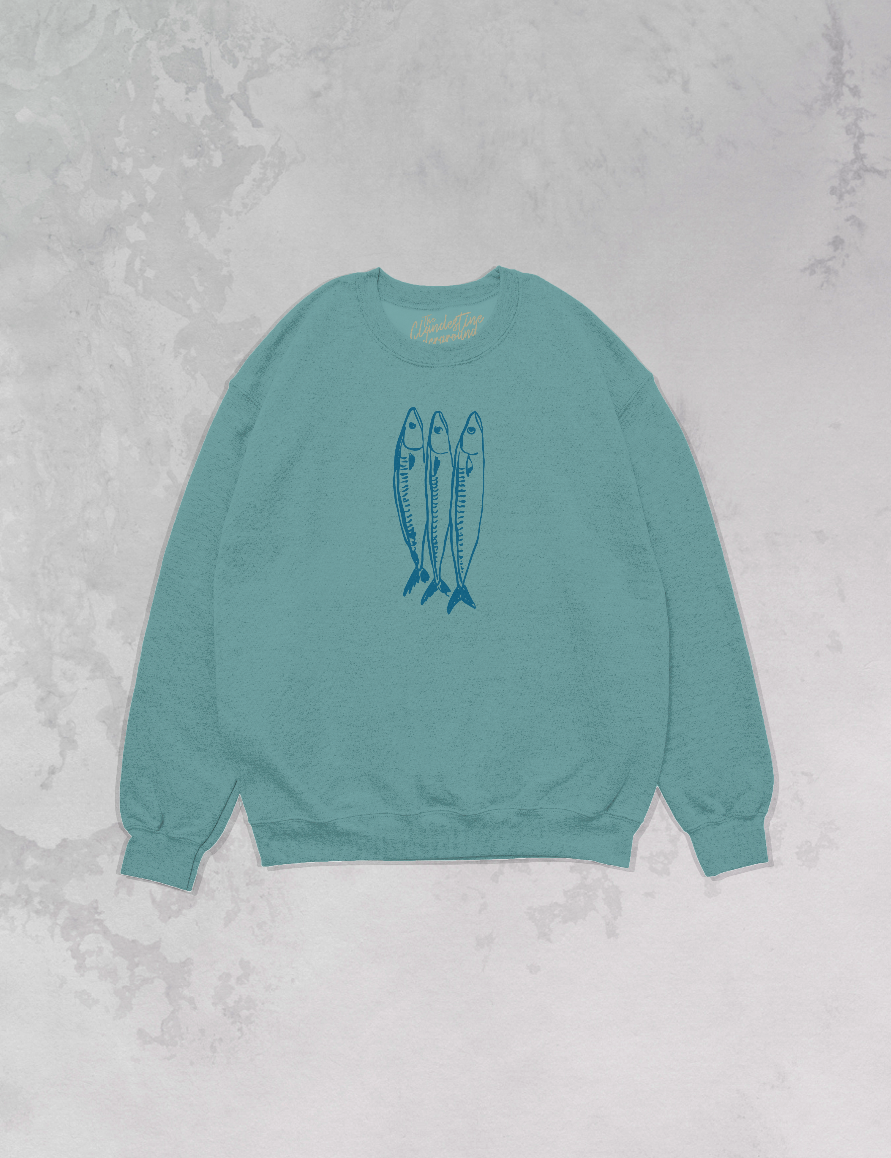 Underground Original Design: Three Little Fish Oversized 90's Sustainable Sweatshirt