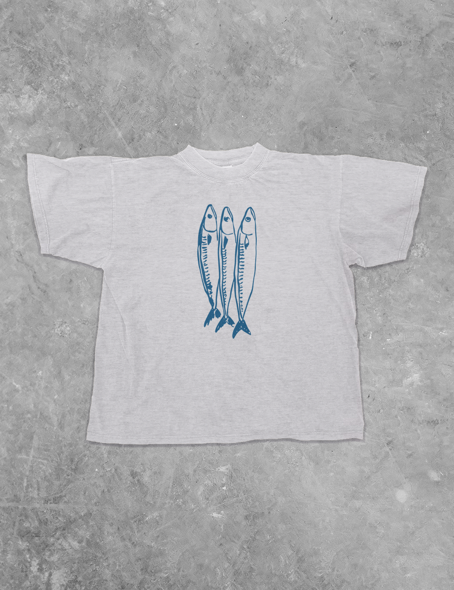 Underground Original Design: Three Little Fish, Summer Boxy Cotton TShirt