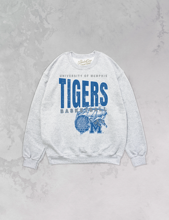 Underground Original Design: Memphis Tigers Basketball Oversized 90's Sweatshirt