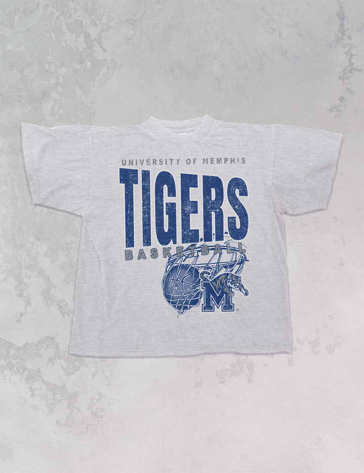 Underground Original Design: 90's Vintage Memphis Tigers Basketball Oversized TShirt