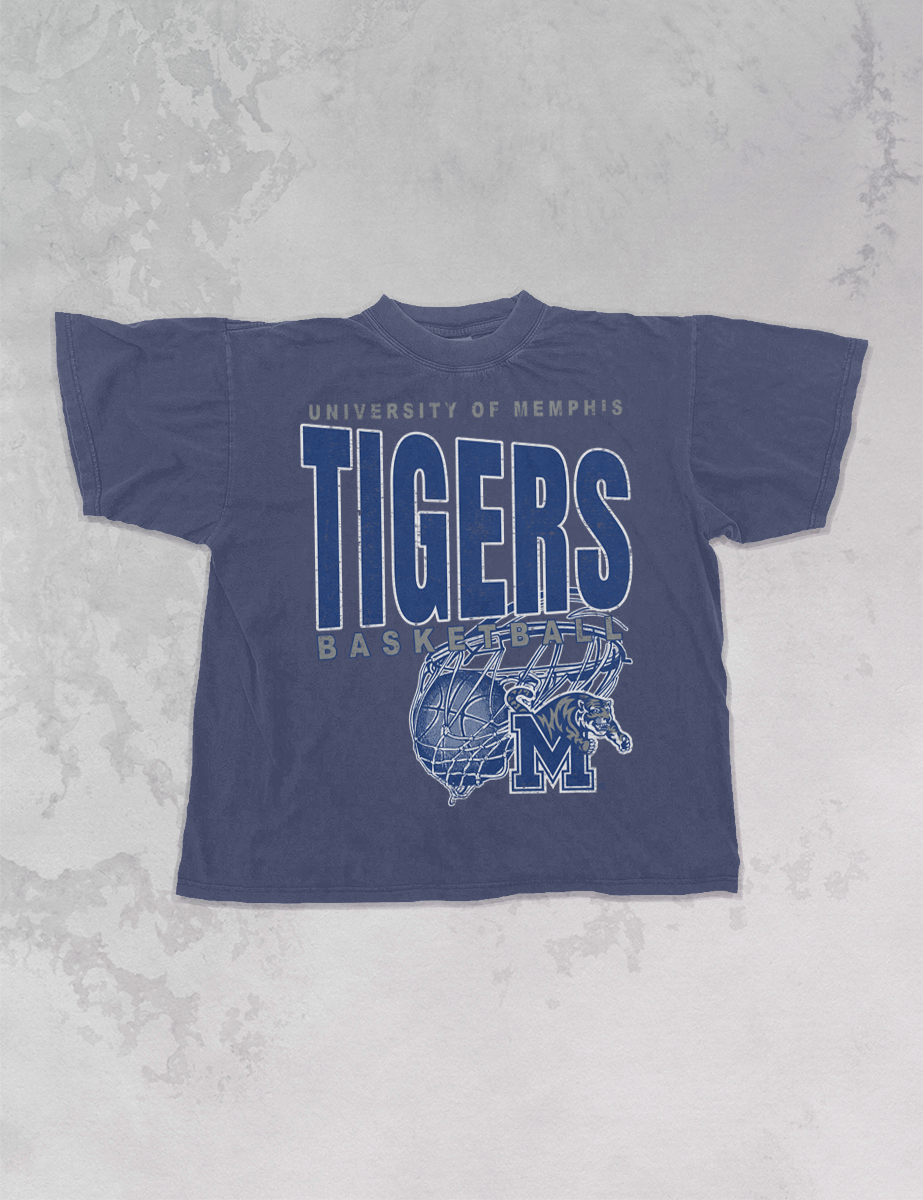 Underground Original Design: 90's Vintage Memphis Tigers Basketball Oversized TShirt