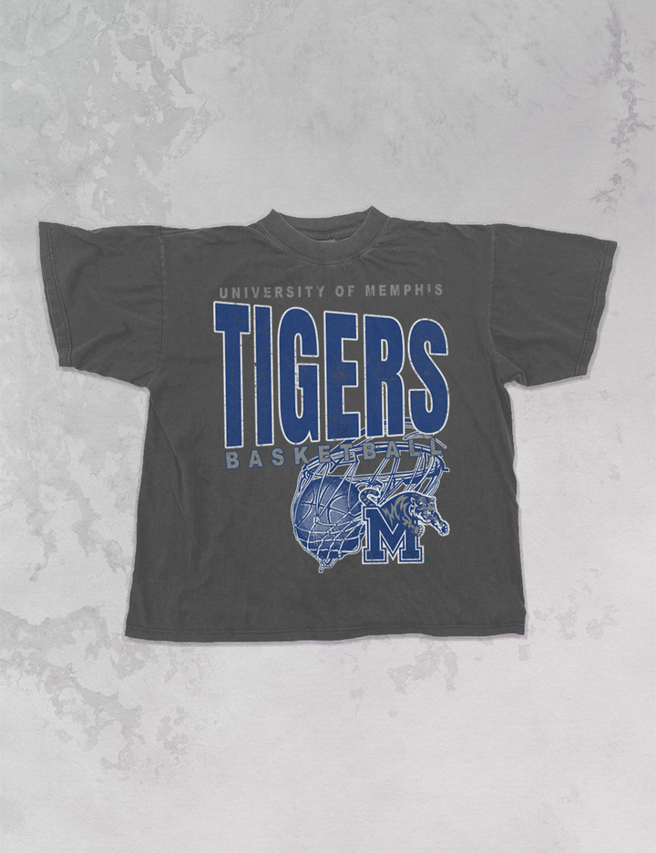 Underground Original Design: 90's Vintage Memphis Tigers Basketball Oversized TShirt