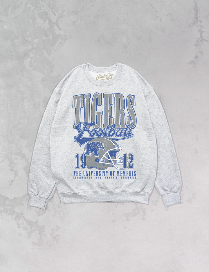 Underground Original Design: Memphis Tigers Football Oversized 90's Sweatshirt