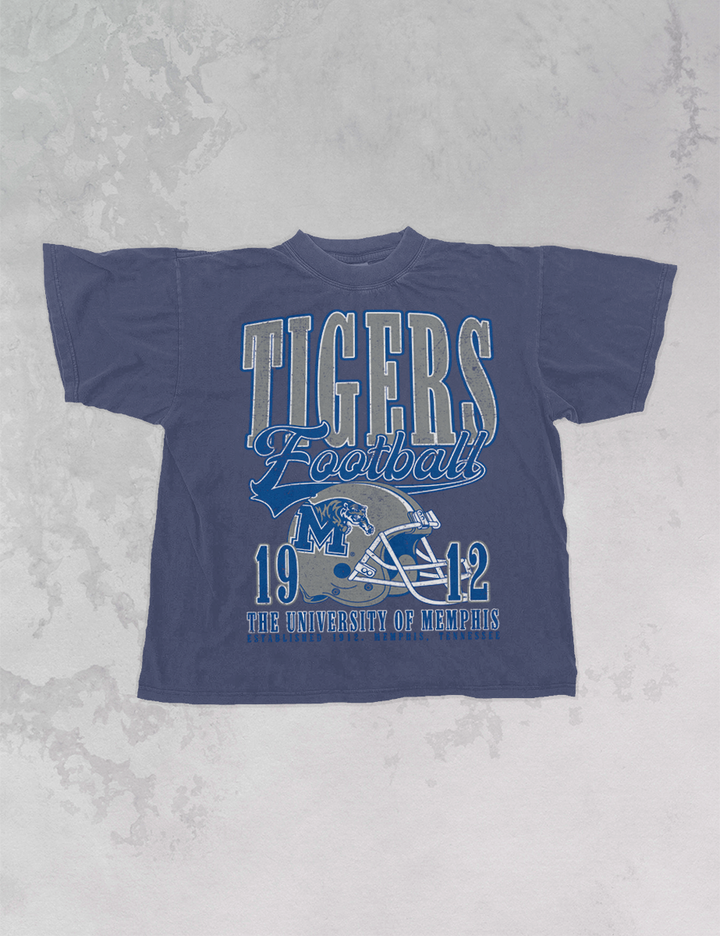 Underground Original Design: 90's Vintage Memphis Tigers Football Oversized TShirt