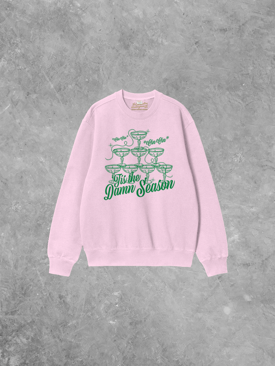 Underground Original Design: Tis The Damn Season Boxy Cotton Sweatshirt