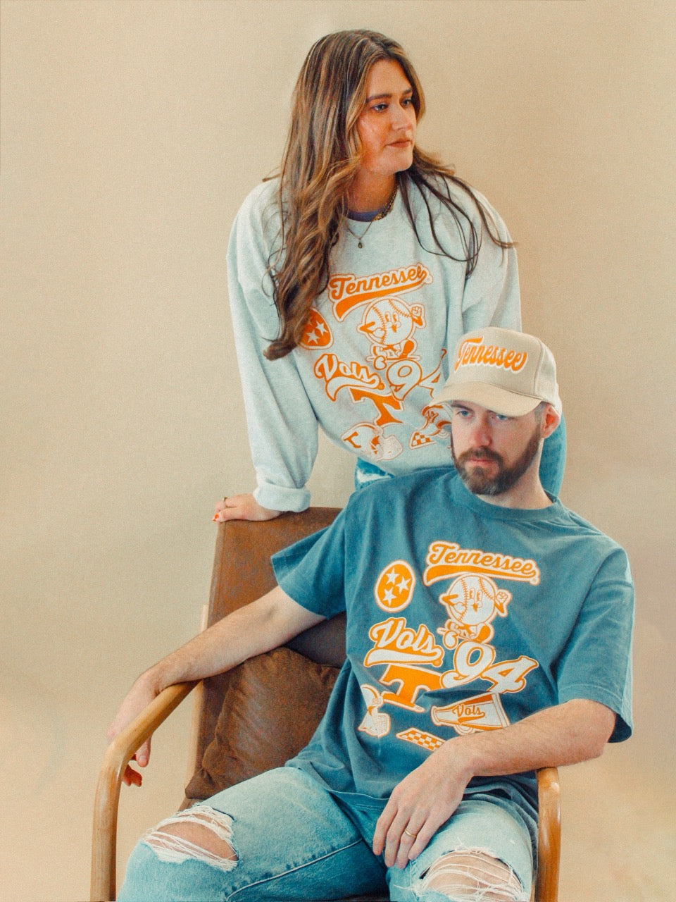Underground Original Design: Tennessee Vols Collage Boxy Cotton TShirt