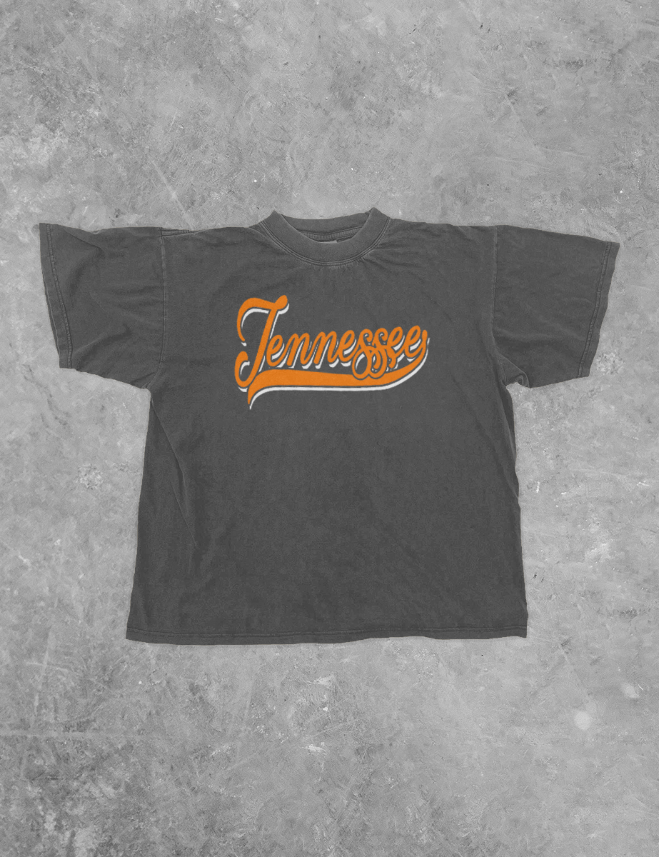 Underground Original Design: 90's Tennessee Script Boxy Cotton T-Shirt