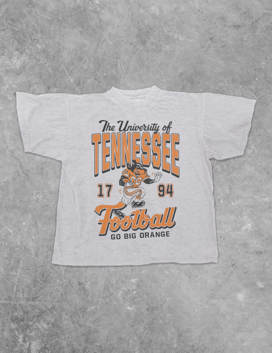 Underground Original Design: Smokey Tennessee Volunteers Football Boxy Cotton TShirt