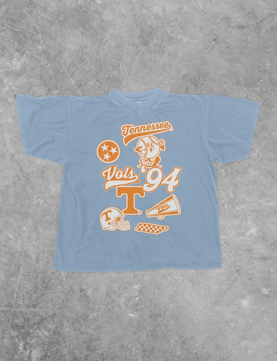 Underground Original Design: Tennessee Vols Collage Boxy Cotton TShirt