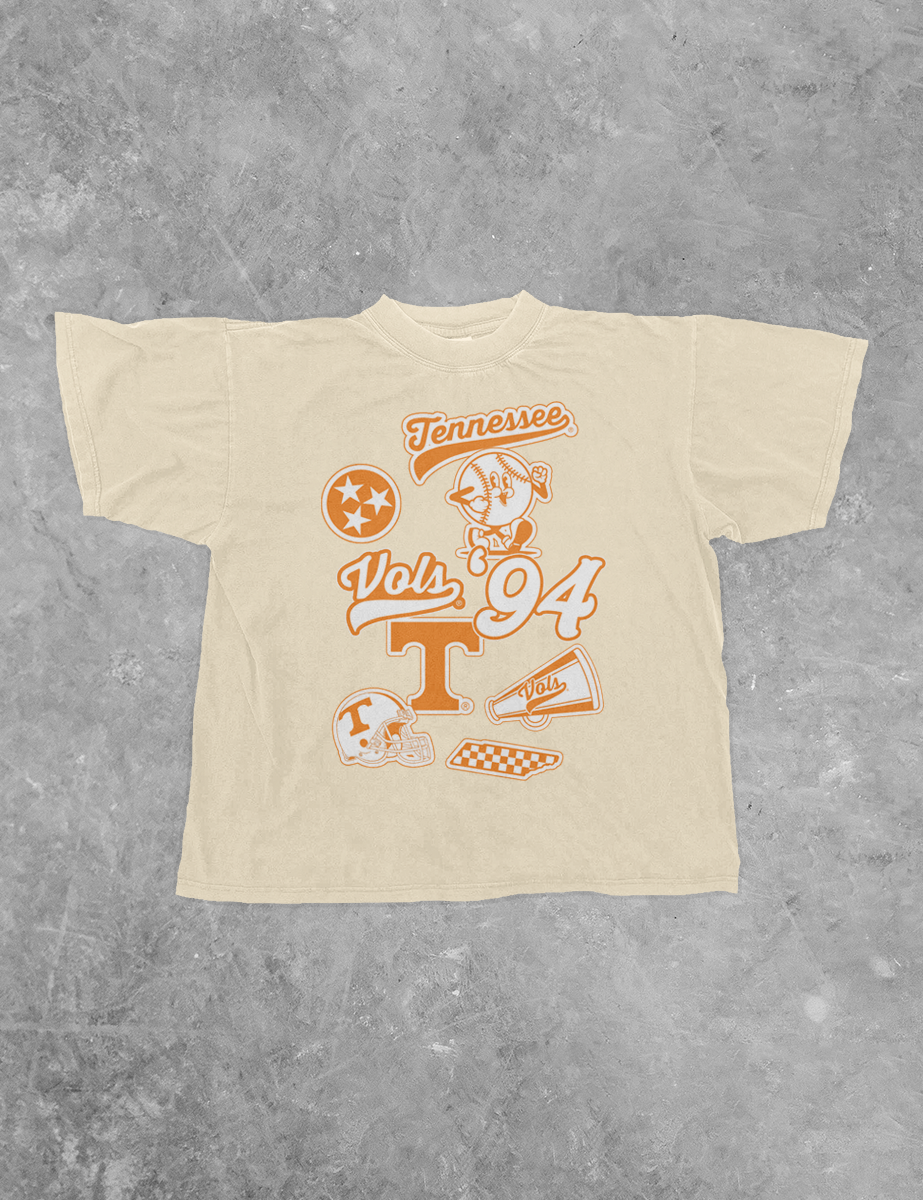 Underground Original Design: Tennessee Vols Collage Boxy Cotton TShirt