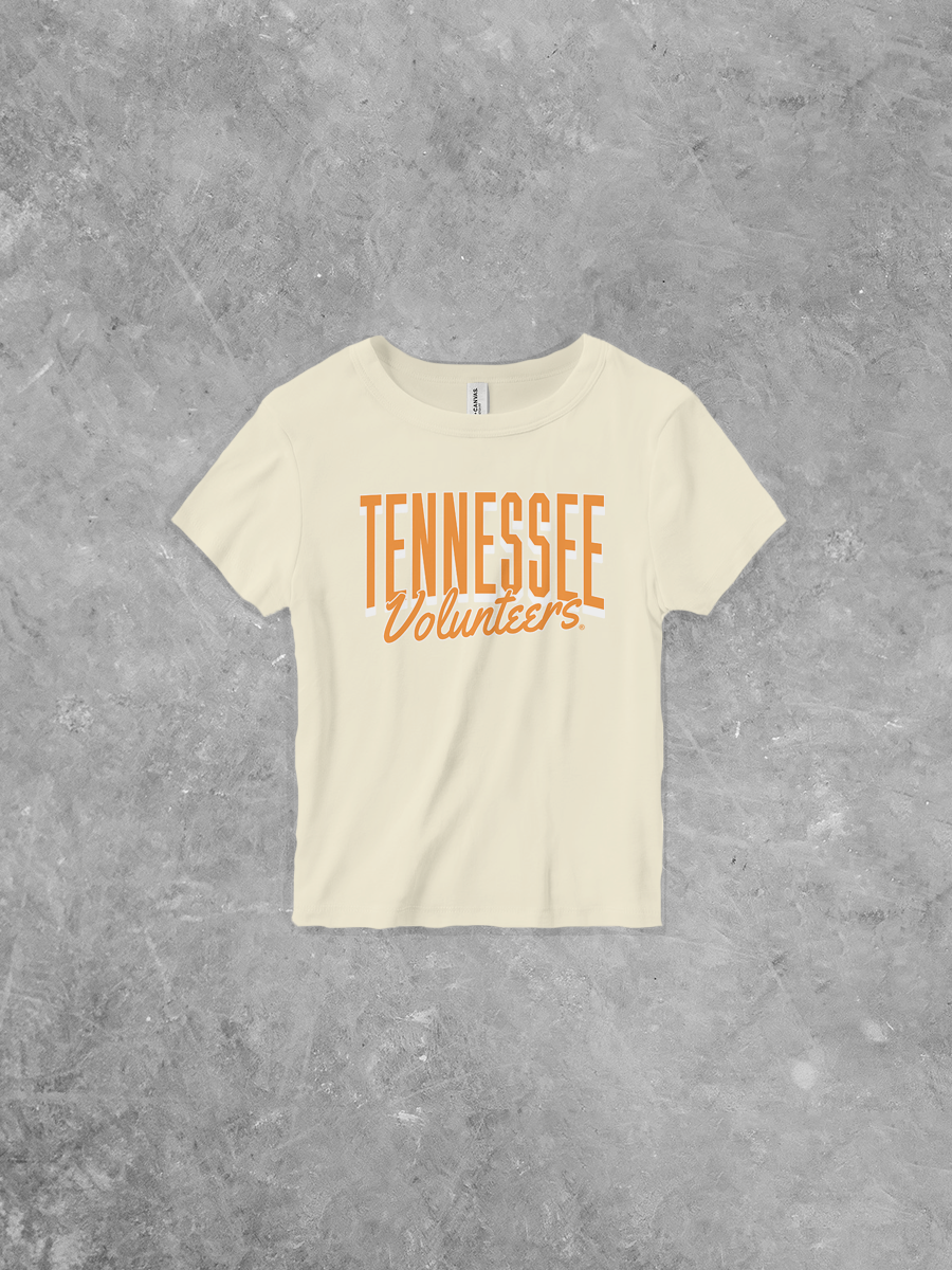 Tennessee Volunteers, Bella Canvas Micro-Ribbed Baby Tee