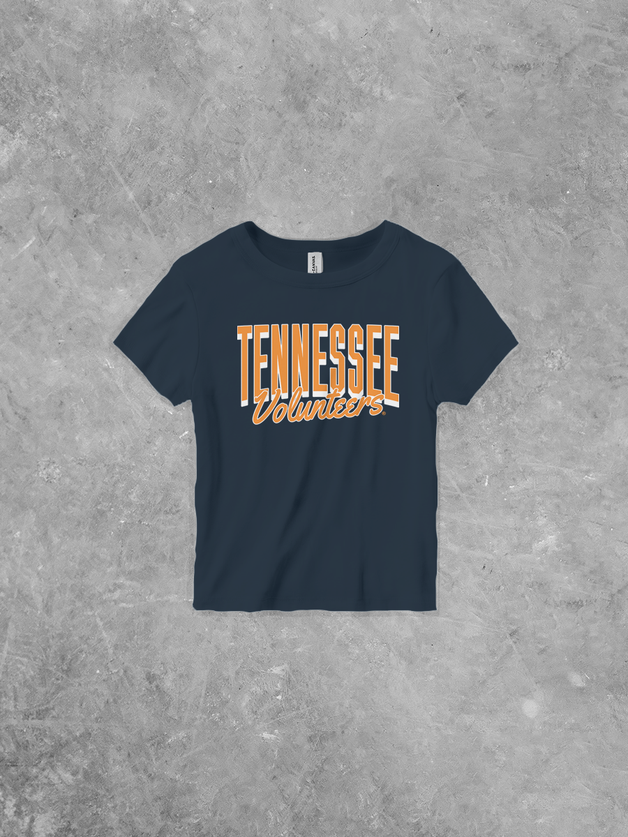 Tennessee Volunteers, Bella Canvas Micro-Ribbed Baby Tee