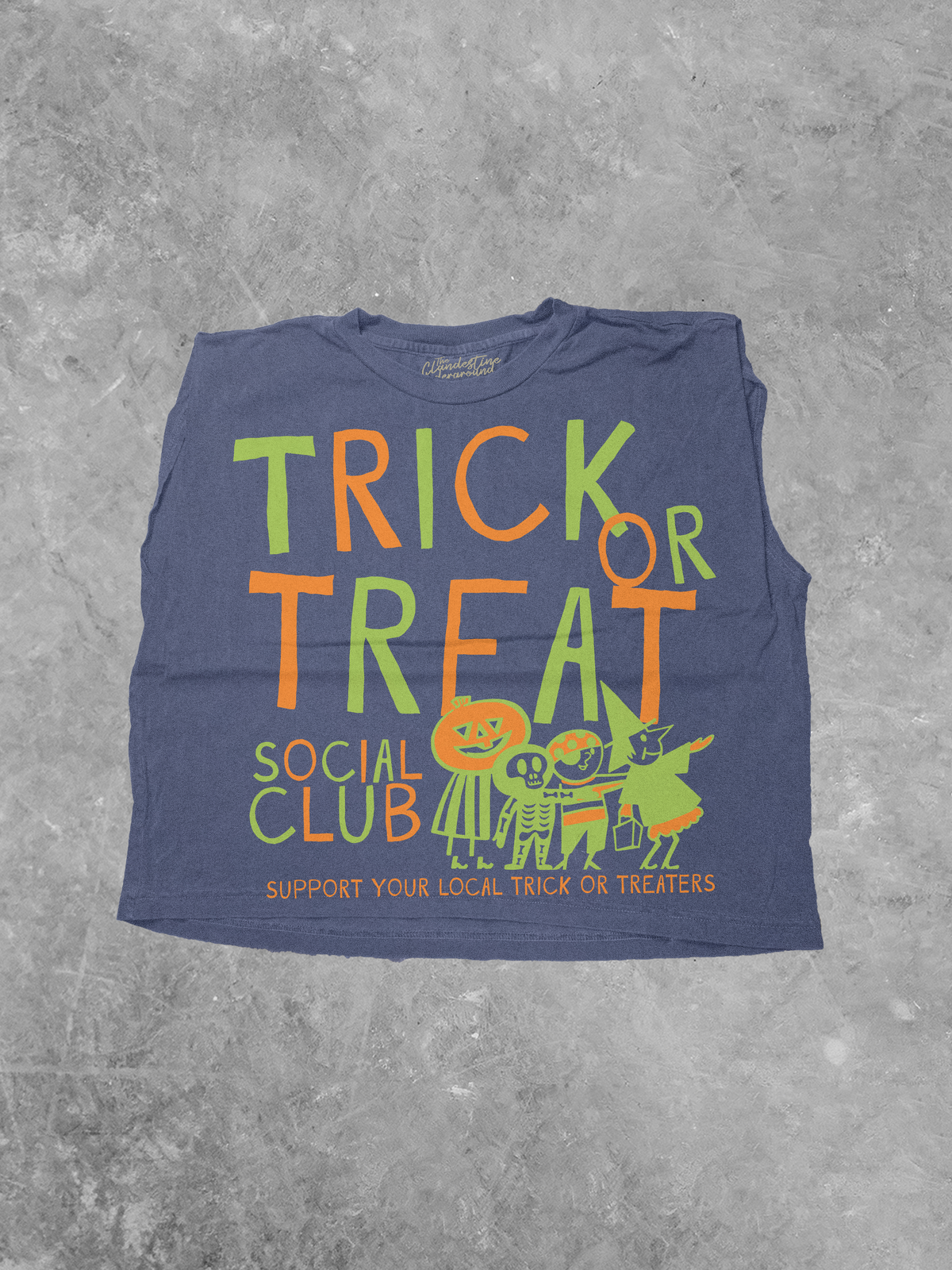 Underground OG: Trick or Treat Social Club, Halloween Cropped Muscle Tank