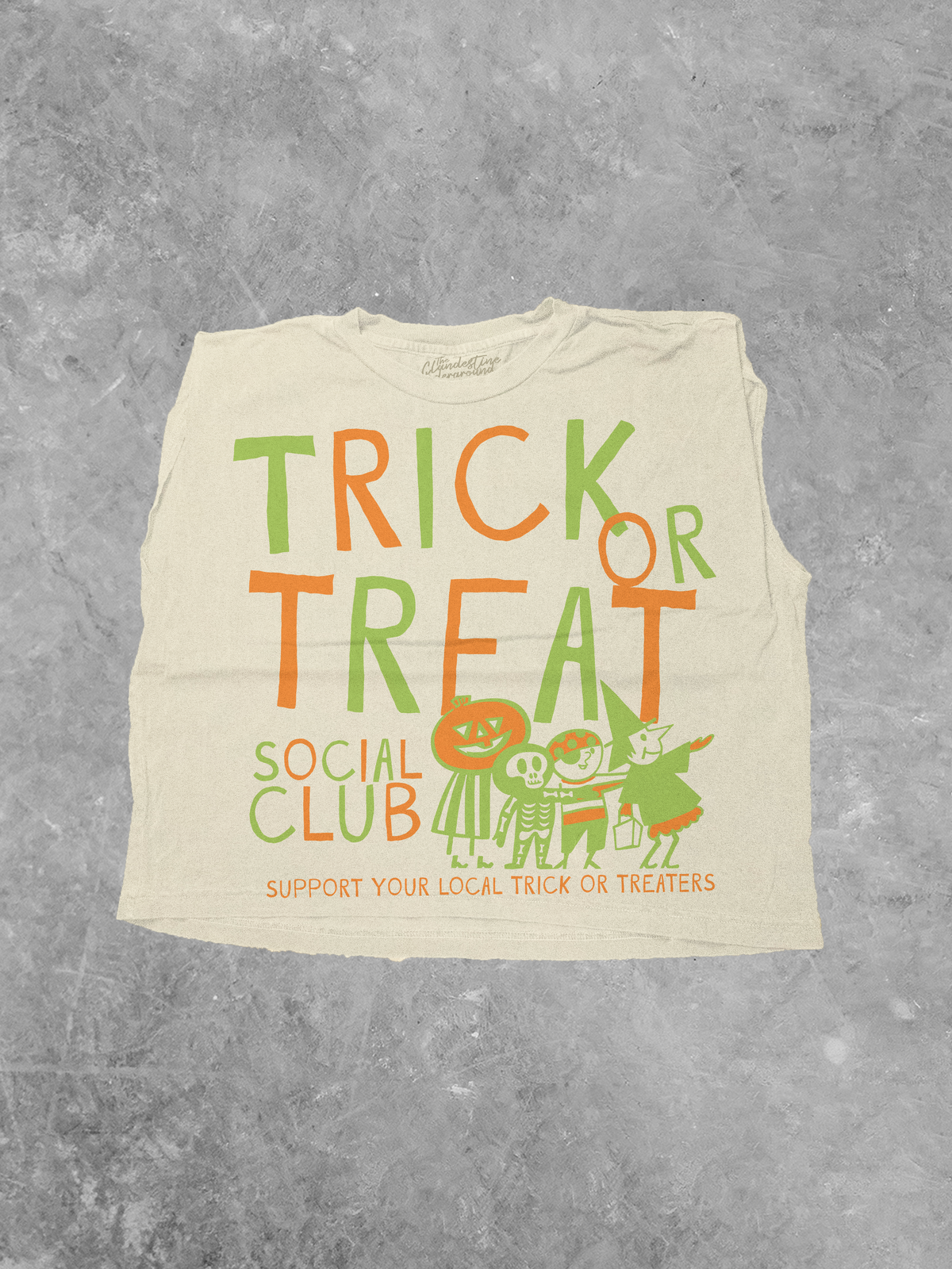 Underground OG: Trick or Treat Social Club, Halloween Cropped Muscle Tank