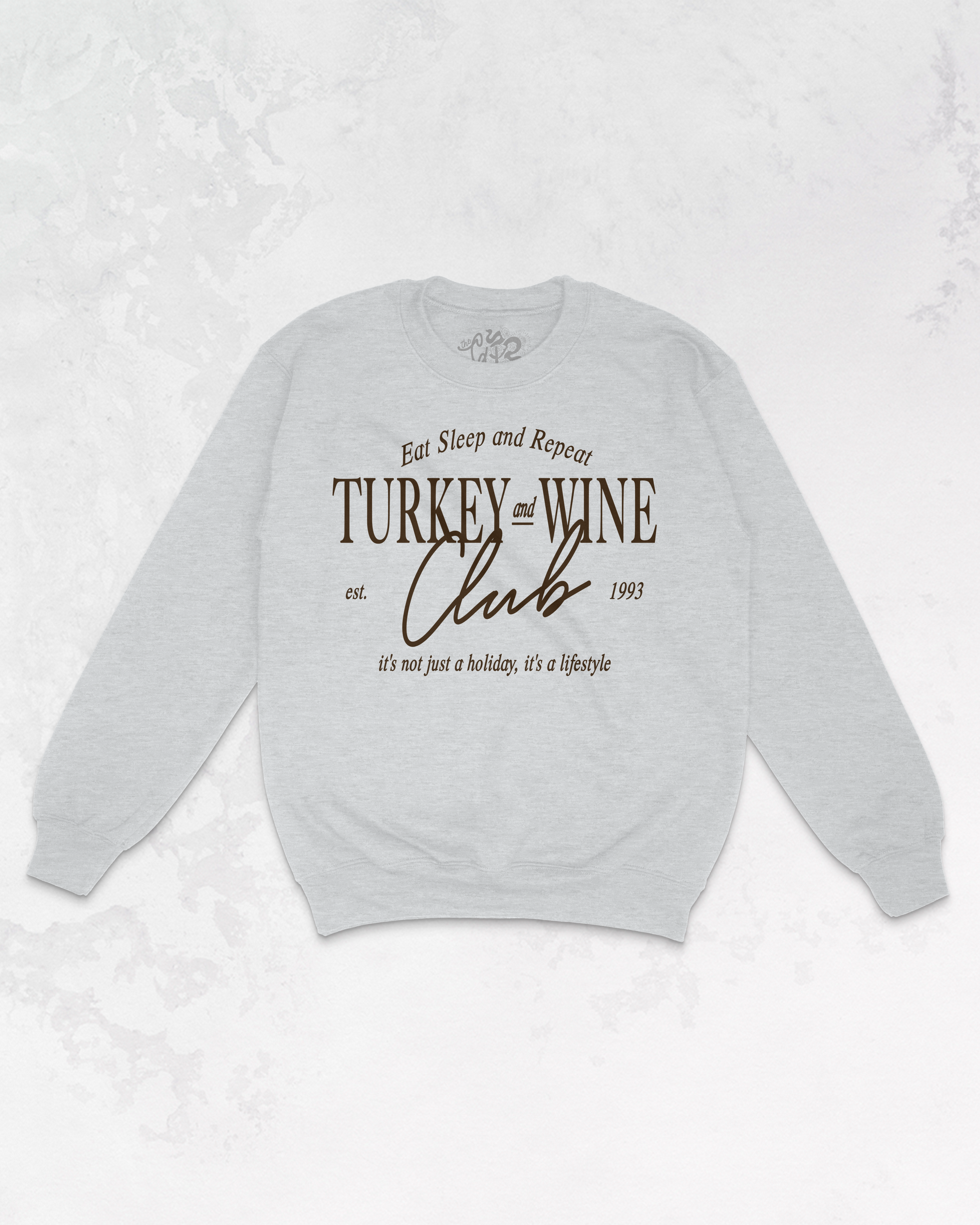 Underground Original Design: Turkey & Wine Club Oversized 90's Sweatshirt
