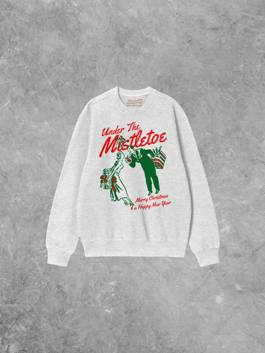 Underground Original Design: See You under the Mistletoe Boxy Cotton 90's Sweatshirt