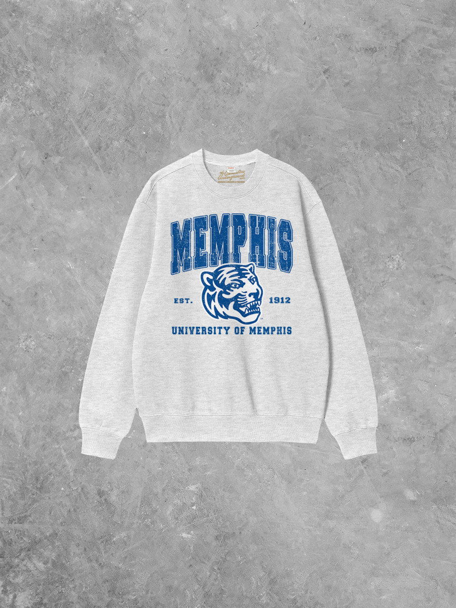 Underground Original Design: Memphis University Tigers Boxy Cotton Sweatshirt