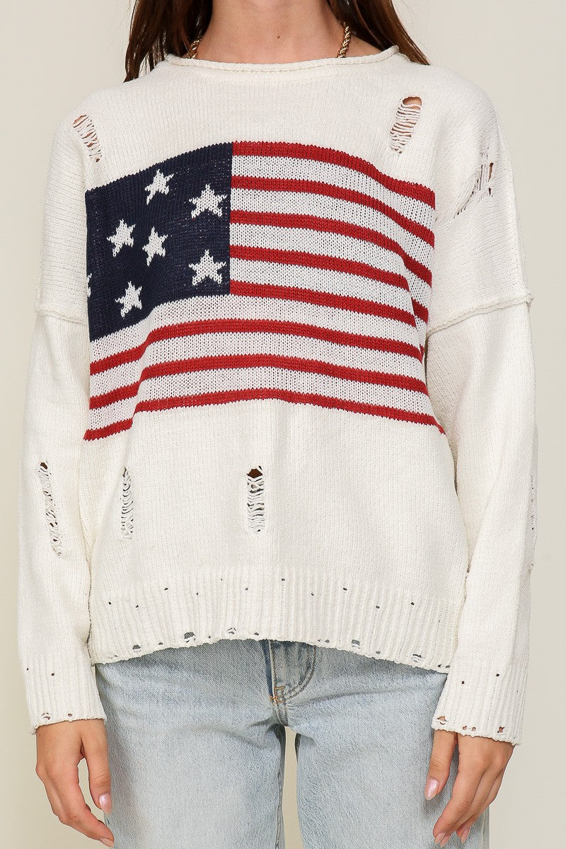 Distressed USA, Americana Sweater
