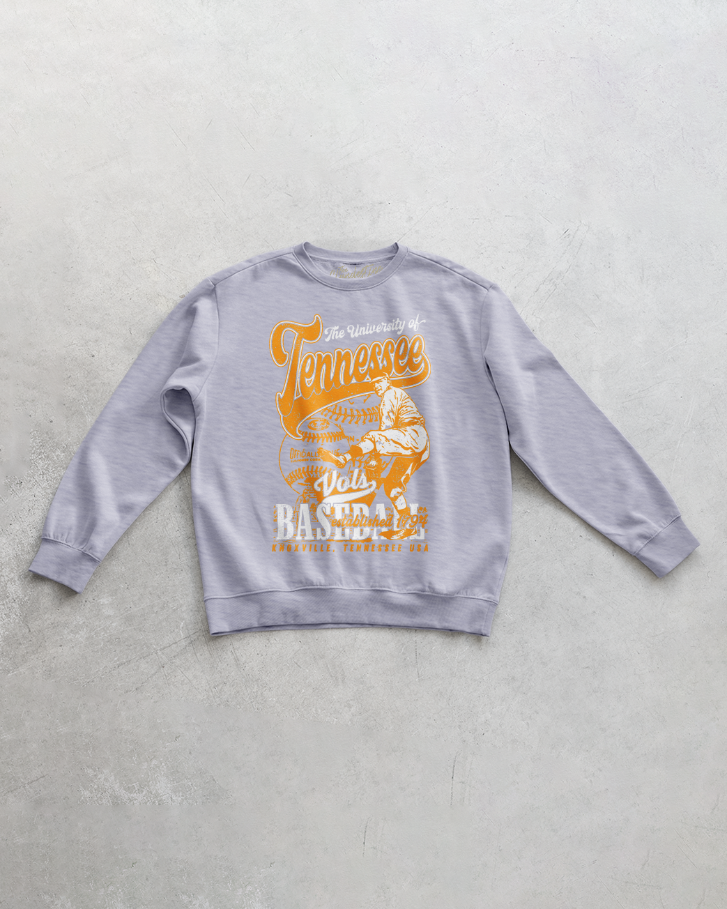 Underground Original Design: Tennessee Volunteers Baseball Oversized 90s Sweatshirt
